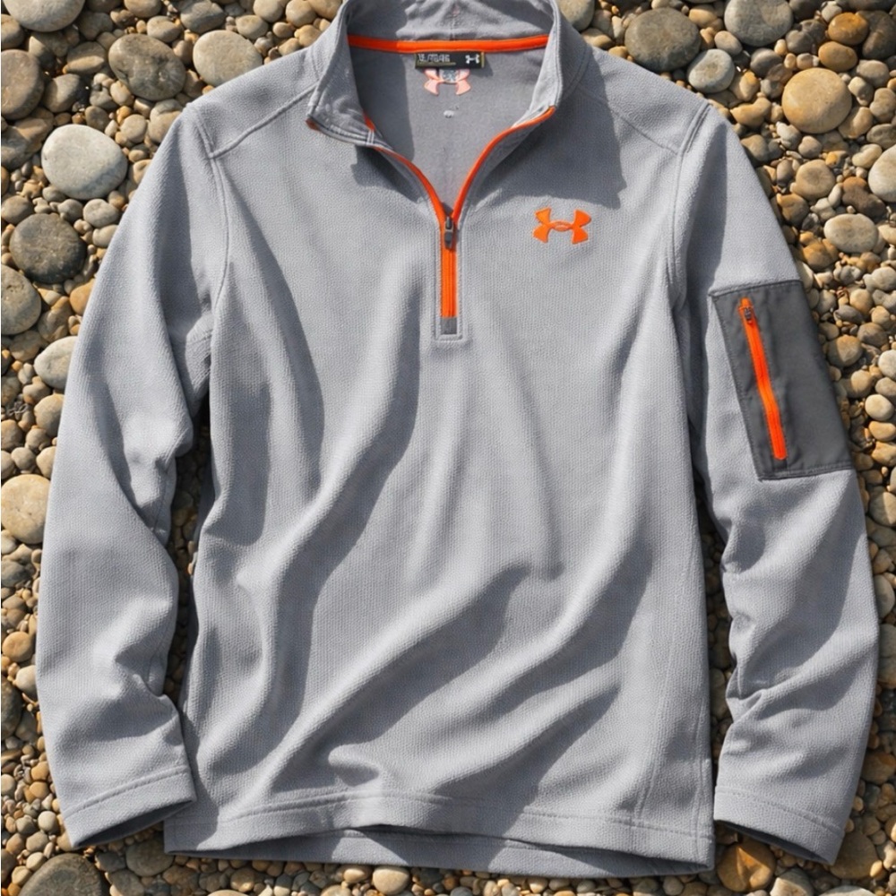 Under Armour Men's Performance Jacket in Gray and Orange